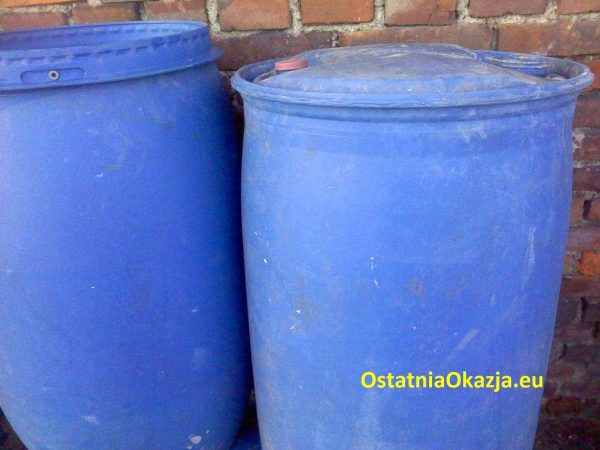 Beczka zbiornik, kosz ,pojemnik 200 litrów plastik - Image 3