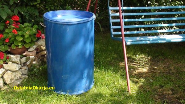 Kosz , Pojemnik na odpady, śmieci 200 litrów Beczka , duży dekiel 2 uchwyty - Image 5